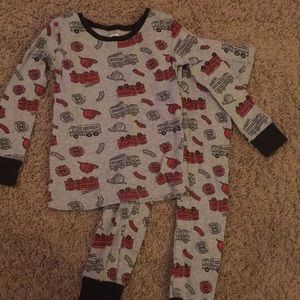 Old navy snug fit fire truck pajamas